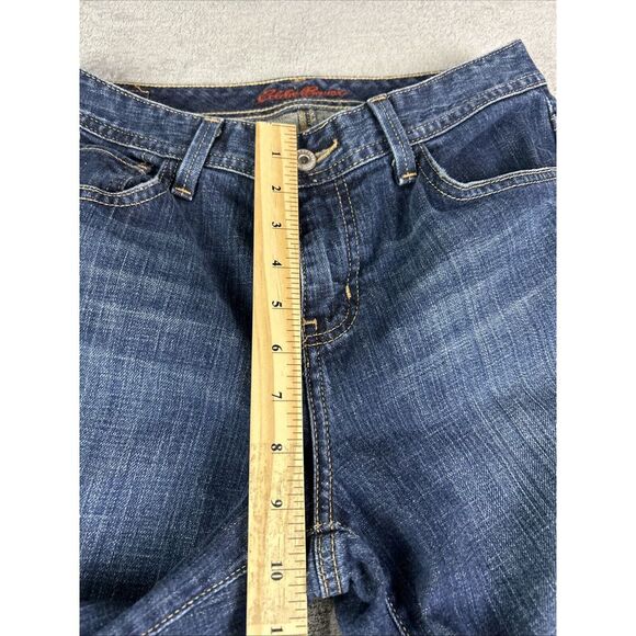 Eddie Bauer Women's Size 6 R Shaped Fit Blue High Rise Straight Jeans Baggy Y2K - Picture 8 of 15